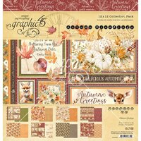 Graphic 45 – Autumn Greetings collectie: prachtig herfst designpapier vol sfeer