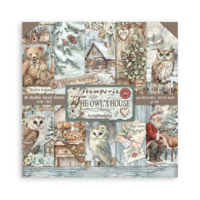 Warm winterdesignpapier van Stamperia – The Owl’s House collectie