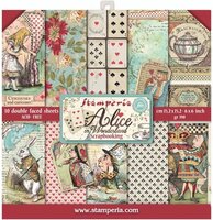 Betoverend designpapier van Stamperia – Alice in Wonderland collectie