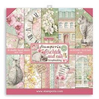 Stamperia Orchids and Cats serie – romantisch & huiselijk in bruin en roze
