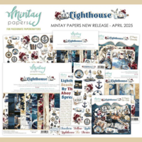 Mintay Papers Lighthouse – Designpapier met Maritiem en Strandthema