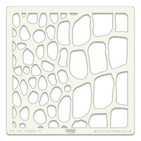 Clarity Stencil &ndash; Alligator Skin 1 (7x7")