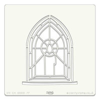Clarity Stencil &ndash; Candle Window (7x7")