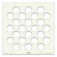 Clarity Stencil &ndash; Big Polka (7x7")