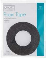 Gina K Designs Zwarte Foam Tape &ndash; Voor sterke, onzichtbare 3D-effecten