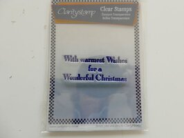 with warmest wishes stempeltekst