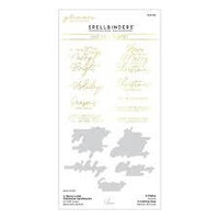 A Merry little Christmas sentiments snijmallen en hotfoul plate