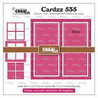 Crealies Frame &amp; Inlay Gina Snijmallen &ndash; Stijlvolle Frames voor Unieke Kaarten