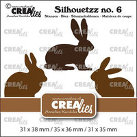 Crealies Rabbits Snijmal Kopen &ndash; Schattige Konijnen voor Kaarten en Scrapbooking