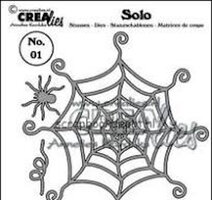 Crealies Spider &amp; Web Snijmal Kopen &ndash; Spin en Web voor Halloween Kaarten