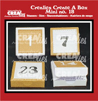 Crealies Advent Box with Numbers