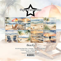  Paper Pad  12x12" - &ndash; Beachy - Paper Favourites