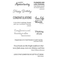 spellbinders clear stamp garden favorites