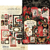 chipboard- tags en frames -Curiouser &amp; Curiouser -graphic 45