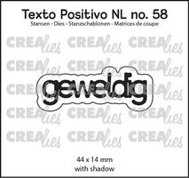Snijmal Geweldig &ndash; positieve tekststans van Crealies