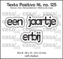 Snijmal Een jaartje erbij &ndash; Crealies tekststans voor verjaardagsprojecten