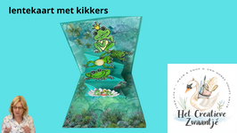 workshop pakket  pop up kaart met kikkers
