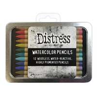Ranger Distress Watercolor Pencils Set 3 &ndash; Woodless aquarelpotloden voor creatieve vrijheid