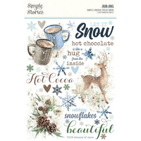 Simple Stories Snow Rub-Ons kopen &ndash; Vintage wintertransfers voor je mooiste sneeuwprojecten