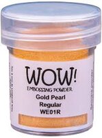 WOW Embossing Powder Gold Pearl WE01R &ndash; zachte goudglans met parelmoereffect