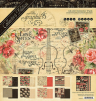 Graphic 45 Love Notes 12x12 Collection &ndash; Romantisch vintage papier vol muziek, liefde en elegantie