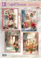 Crafted Memories Blush &amp; Kisses Collage Paper &ndash; Romantisch Decoupagepapier voor Mixed Media en Scrapbooking