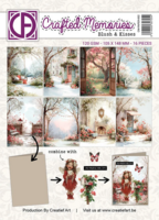 Crafted Memories Blush &amp; Kisses A6 Collage Paper &ndash; Romantisch Collagepapier voor Mixed Media en Art Journaling