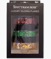Spectrum Noir Gilding Flakes Kerstset &ndash; Rood, groen en goud voor sprankelende feestcreaties