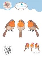 Elizabeth Craft Designs Festive Robin 2272 &ndash; kerstvogeltje &eacute;n vogel voor het hele jaar