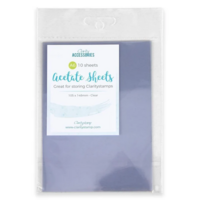 Claritystamps Clear Acetate   15 sheets&ndash; transparant acetaat voor stempelen en kaarten maken