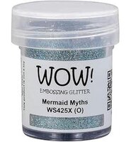 WOW! Mermaid Myth WS425X Embossingpoeder &ndash; blauw met zwarte glitters