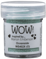WOW! Oceanside Dappled Pearl Effects Embossingpoeder &ndash; groen &amp; turquoise