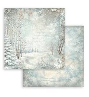 Stamperia White Christmas 12x12" Dubbelzijdig Scrapbookpapier