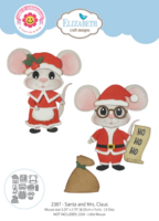 Elizabeth Craft Designs Santa and Mrs. Claus Snijmal 2387