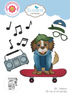 Elizabeth Craft Designs Skateboard Snijmallen 2328 &ndash; Dog Days
