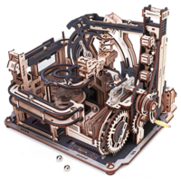 ROKR Marble Spaceport LGC01 &ndash; Houten Knikkerbaan Robotime