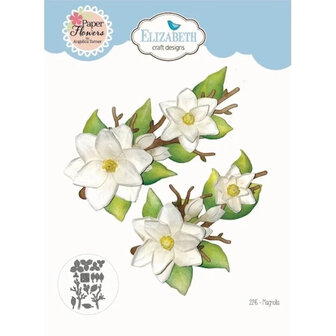 Magnolia Die Set &ndash; Paper Flowers Spring Blossom collectie