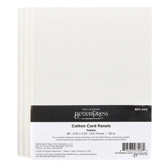 BetterPress Cotton Card Panels A2 Bisque