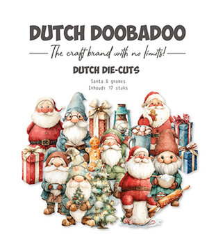 Dutch Doobadoo Collage Die-cuts Santa &amp; Gnomes
