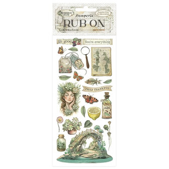 Rub on sticker decoratie &ndash; Herbarium Silvae Bridge