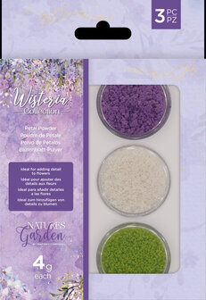 Wisteria Petal Powder &ndash; 3 kleuren poeder voor het bewerken van meeldraden en bloemen