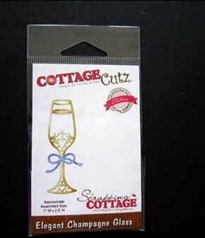 Cottage Cutz snijmal Elegant Champagne Glass