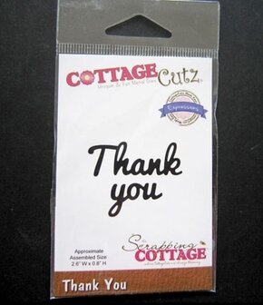 Cottage Cutz snijmal Thank You