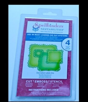 Decorative Label One snijmal