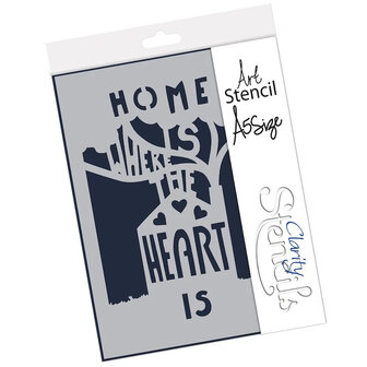 Clarity stencil HOME A5 3