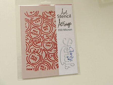 Clarity stencil sweets A5