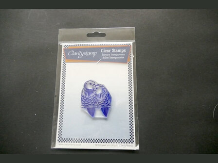 Clarity stamp love birds stempelset