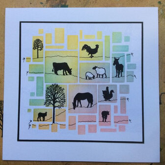 Clarity stamp WEE FARM ANIMALS STAMP &amp; MASK KIT