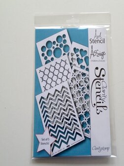 Clarity stencil basic background A5