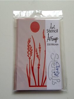 Clarity stencil natural accents A5 69